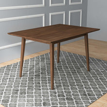 Levi Modern Style Solid Wood Rectangular Dining Kitchen Table Brown 47' - detail view 6