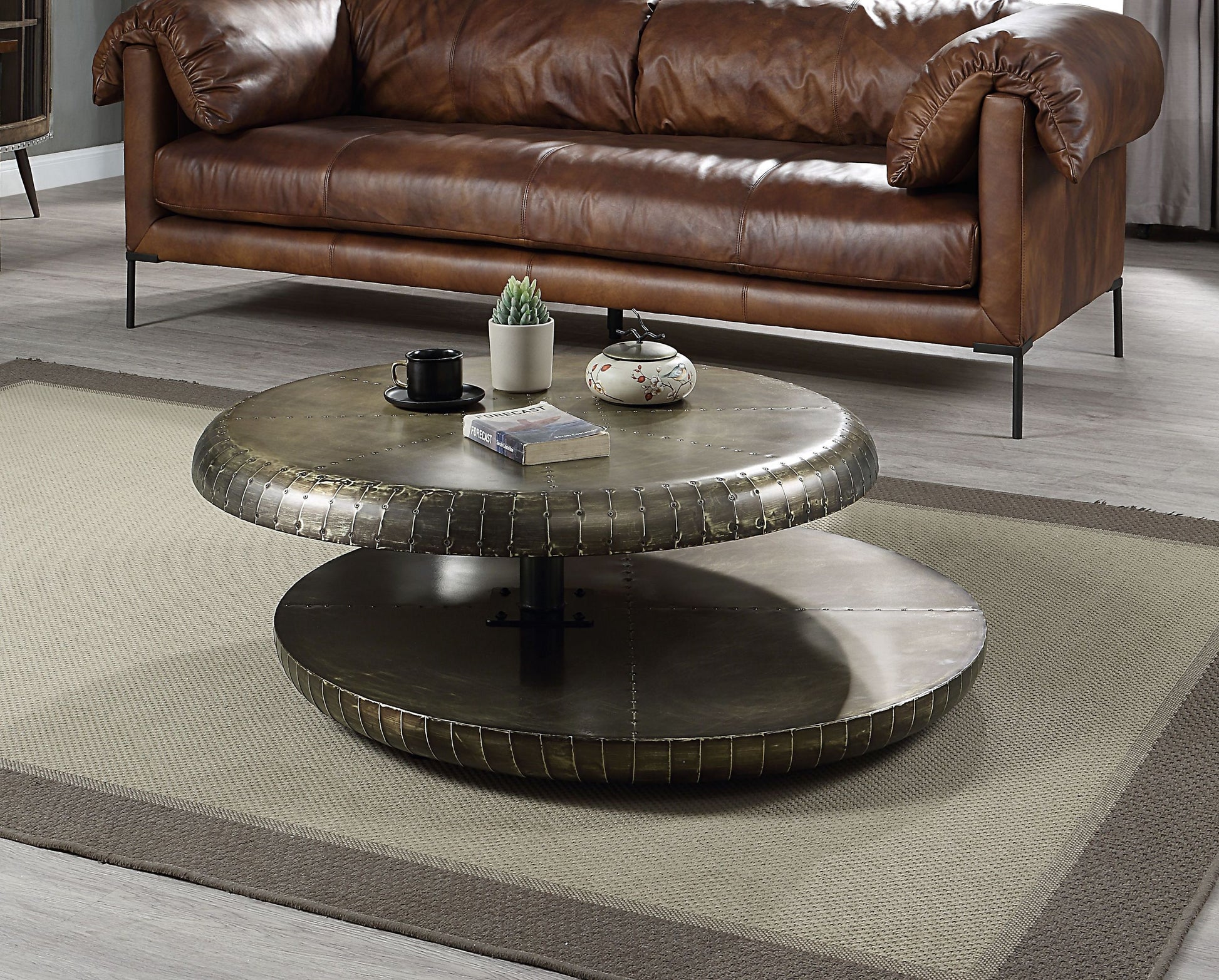Brancaster Bronze Aluminum Finish Coffee Table
