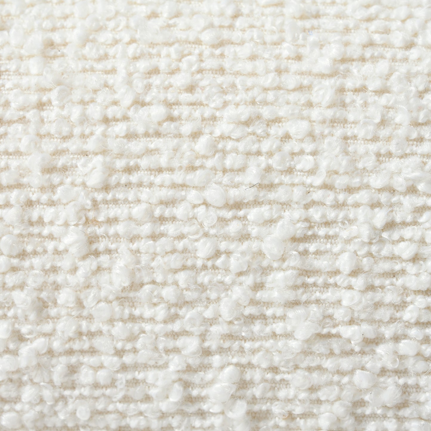 Axel Mid-Century Modern Boucle Arm Chair with Lumbar Pillow, White