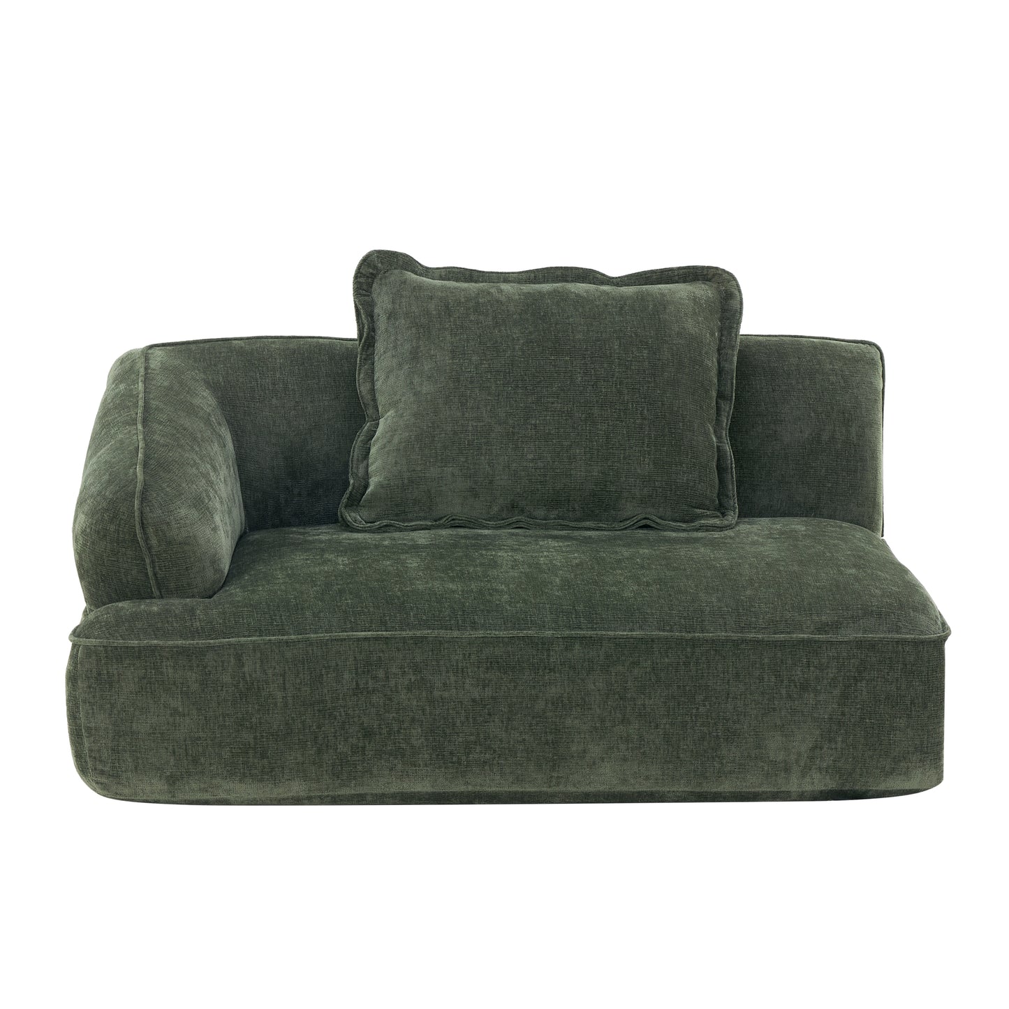 122' Modern L-Shaped Sectional Sofa with High-Density Fully Compressed Sponge and Chaise Lounge, 2-Piece Set, Fully Assembled Right Hand Facing, Deep Seating - detail view 6