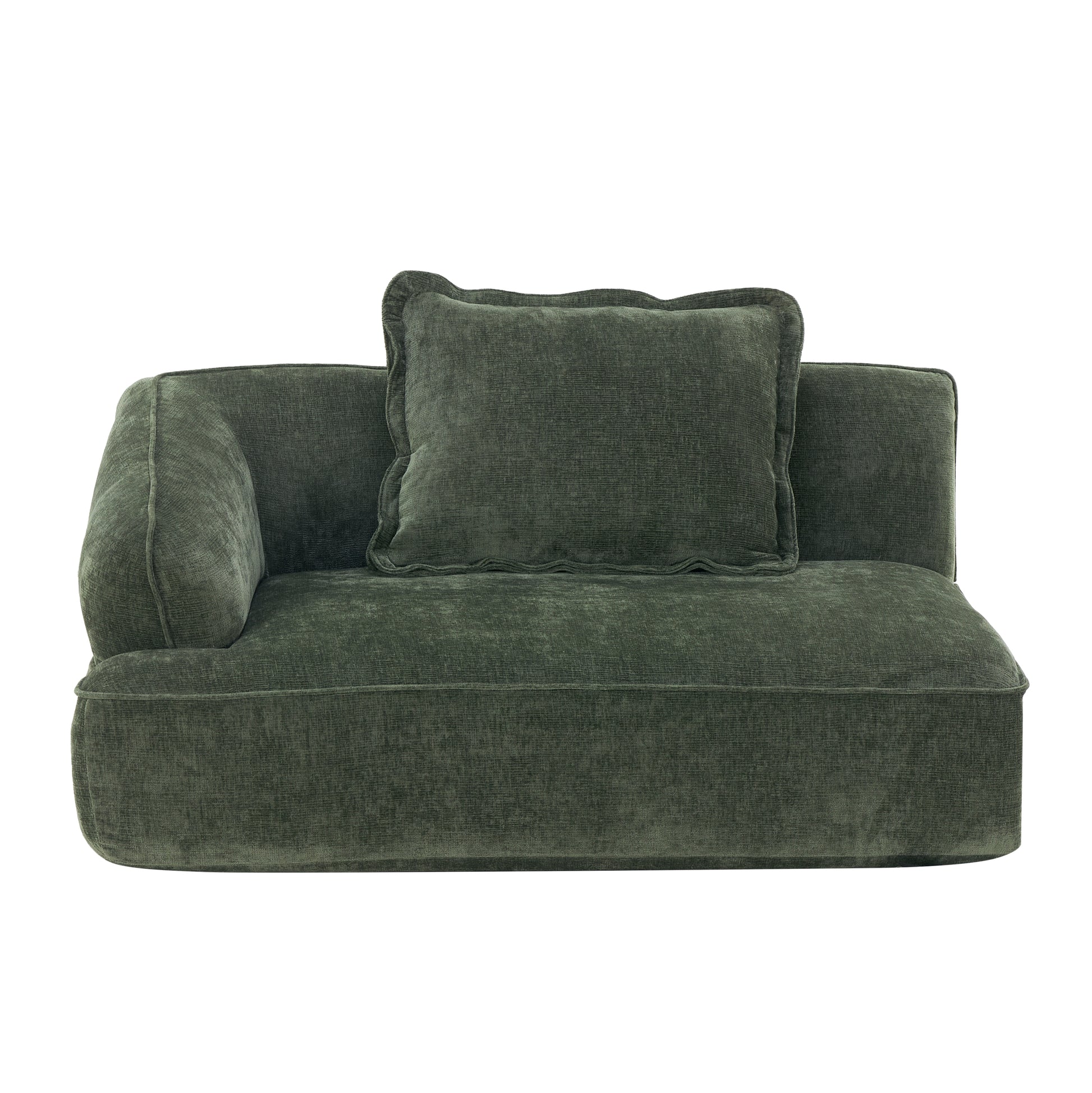 122' Modern L-Shaped Sectional Sofa with High-Density Fully Compressed Sponge and Chaise Lounge, 2-Piece Set, Fully Assembled Right Hand Facing, Deep Seating - detail view 6