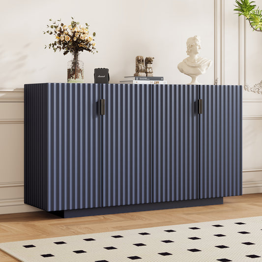 TREXM Buffet Cabinet with Storage - Antique Navy - detail view 2