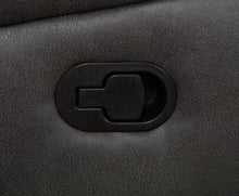 Lawrence Upholstered Padded Arm Reclining Loveseat Charcoal