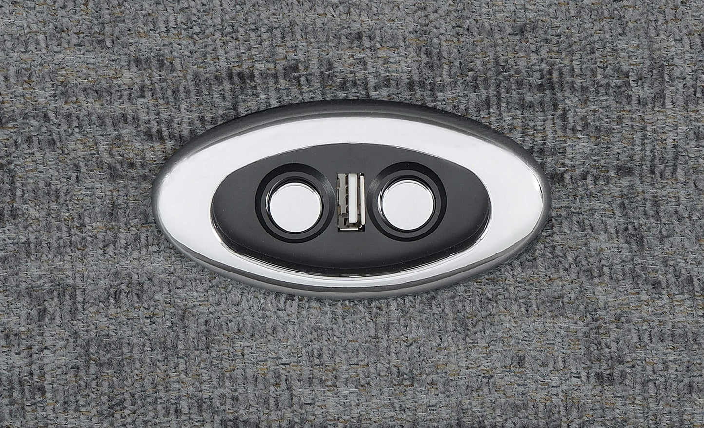 Bahrain 6-Piece Upholstered Power Sectional Charcoal