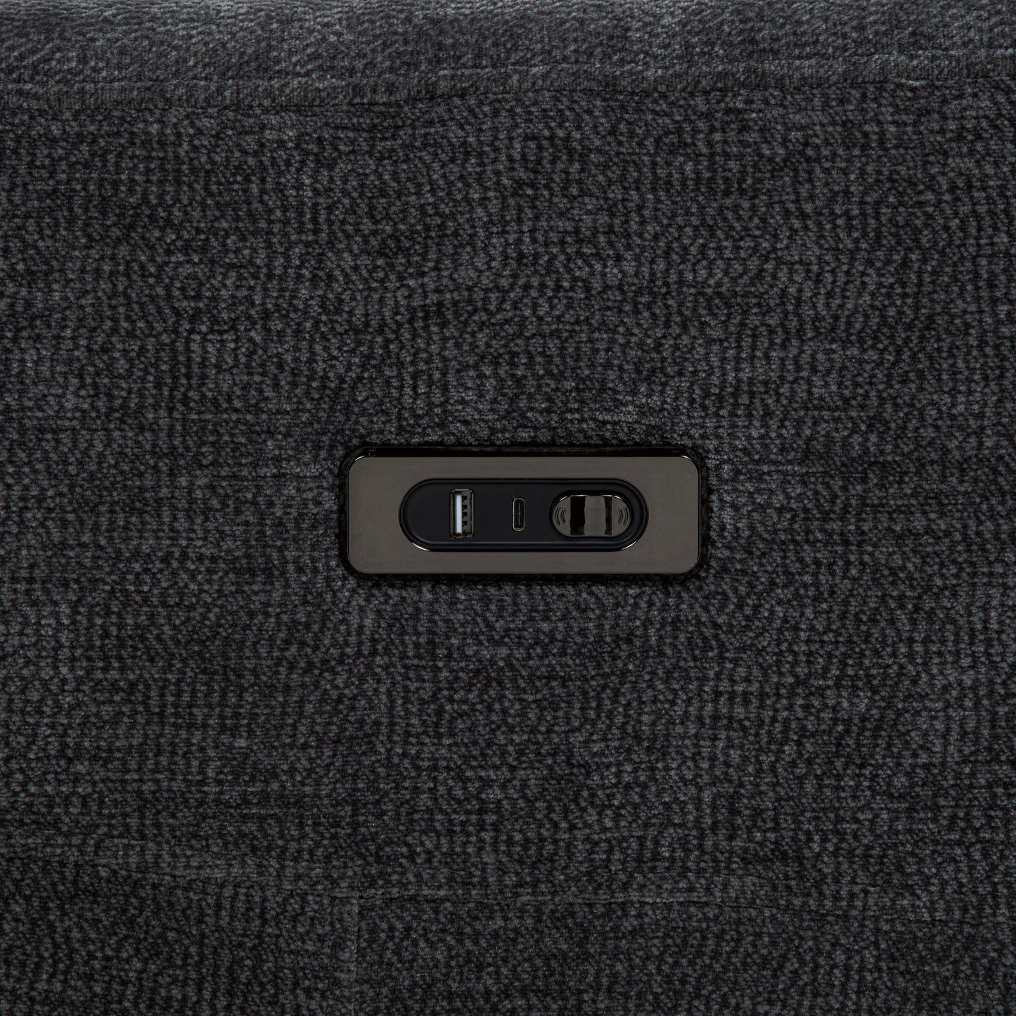 Kennett Dark Gray Chenille Power Reclining Sofa