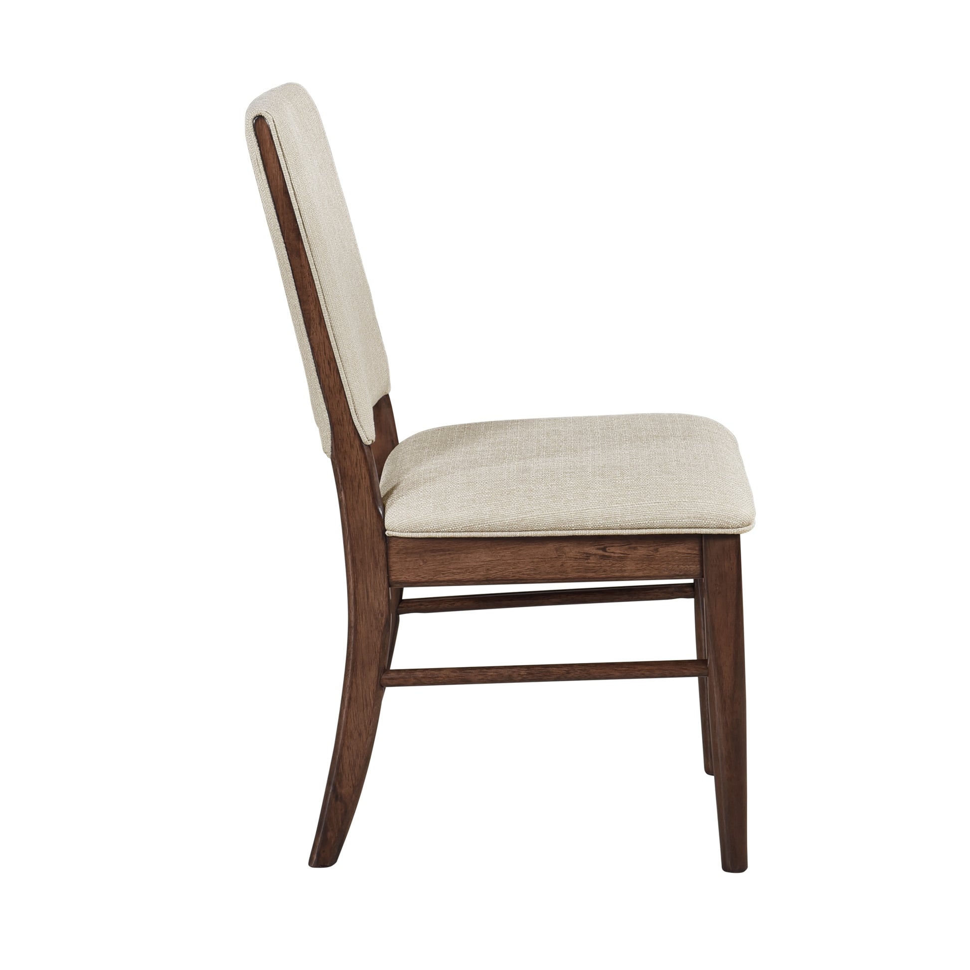 Lillian Mid-Century Modern Side Chairs Set of 2 , Mixed Brown