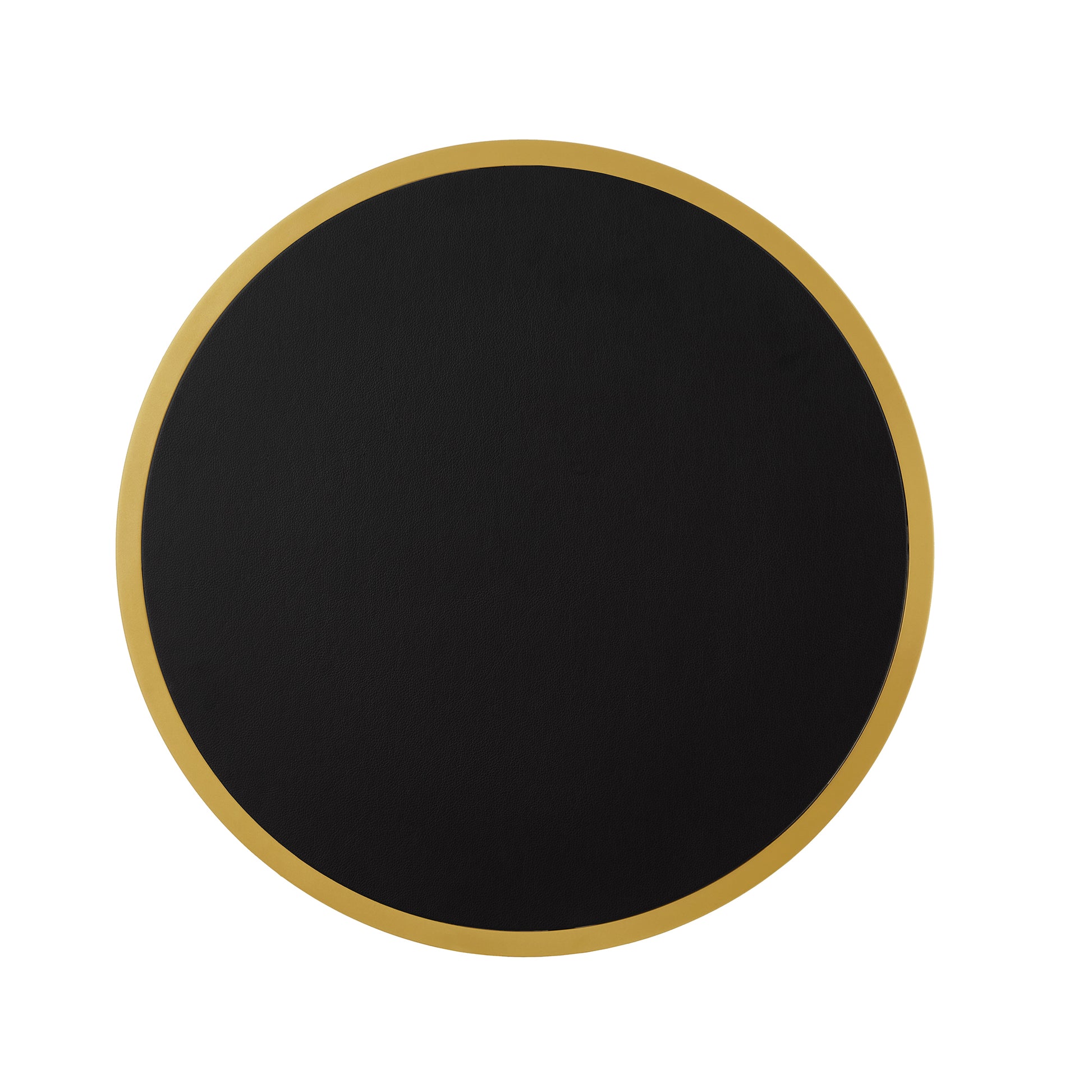 Black Fabric+metal Nesting Tables with Gold Legs - detail view 5