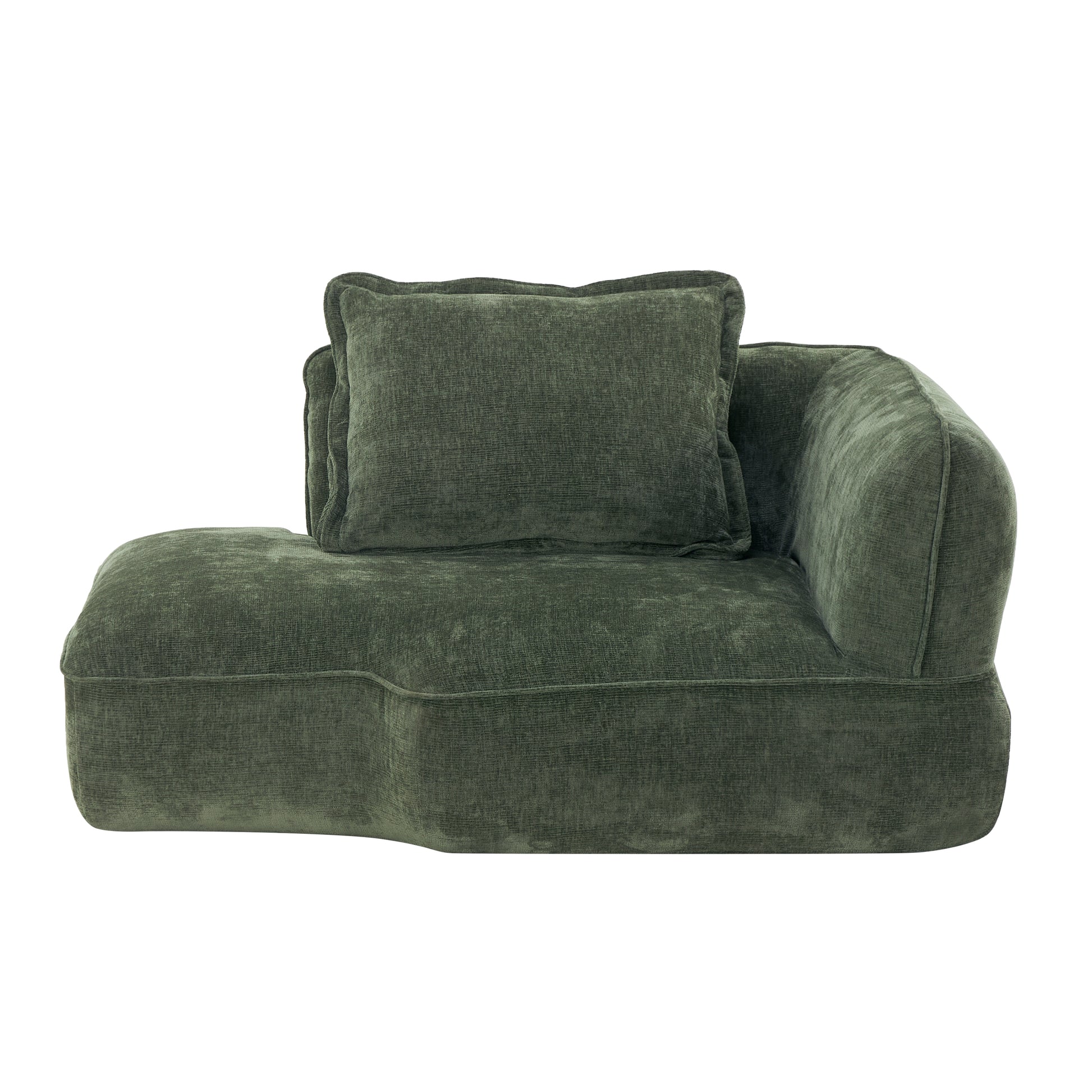 122' Modern L-Shaped Sectional Sofa with High-Density Fully Compressed Sponge and Chaise Lounge, 2-Piece Set, Fully Assembled Right Hand Facing, Deep Seating - detail view 8