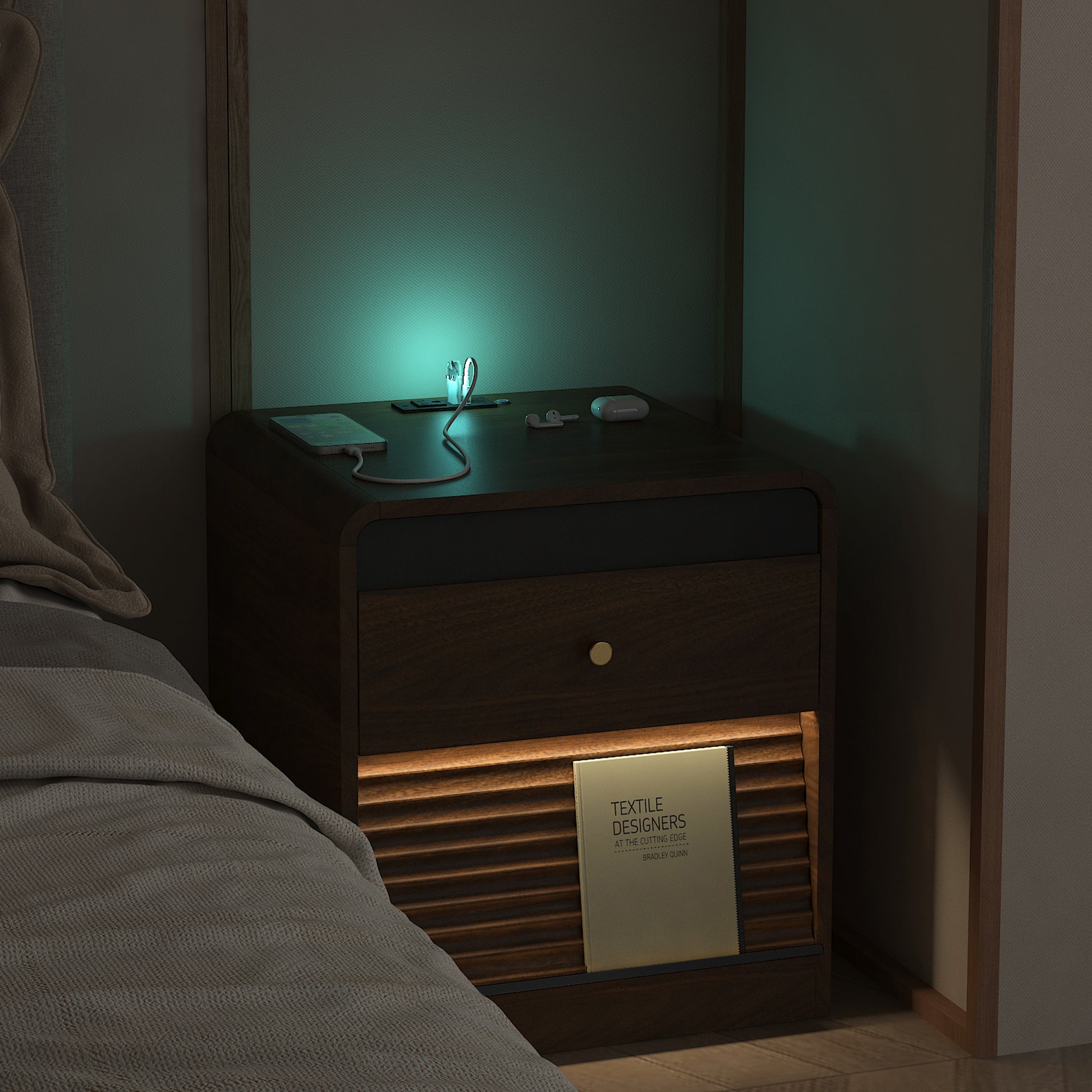Nightstand with Charging Station - detail view 4