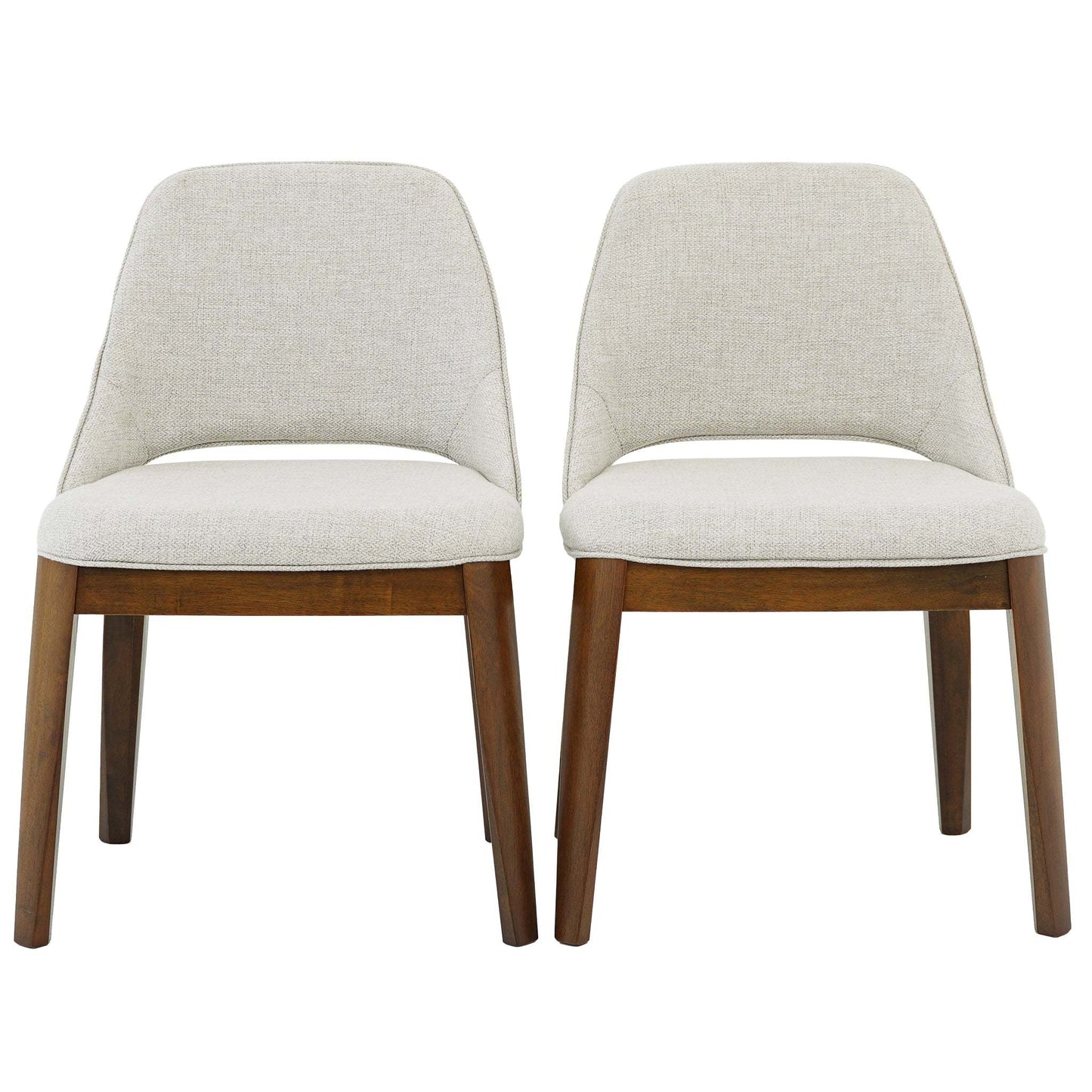 Calloway Transitional Linen Dining Chair – Beige (Set of 2)