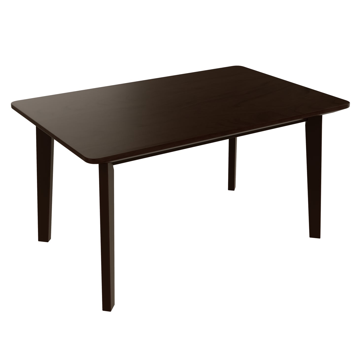Rustic Farmhouse Dining Table - Solid Wood Frame, Minimalist Modern Dining Table for Dining Room - detail view 5