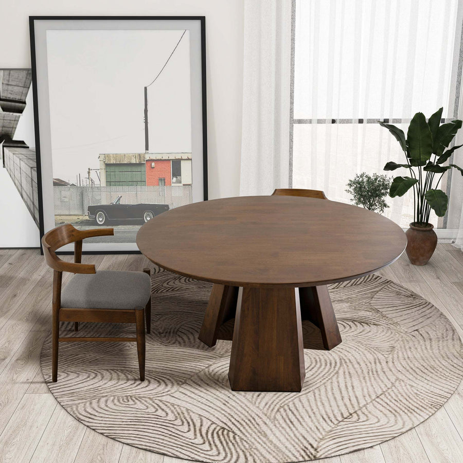 Bolton Round Walnut Dining Table - primary color shot