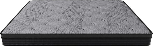 12" Soft-Medium Firm Mattress with Pocket Coils - Grey - primary color shot