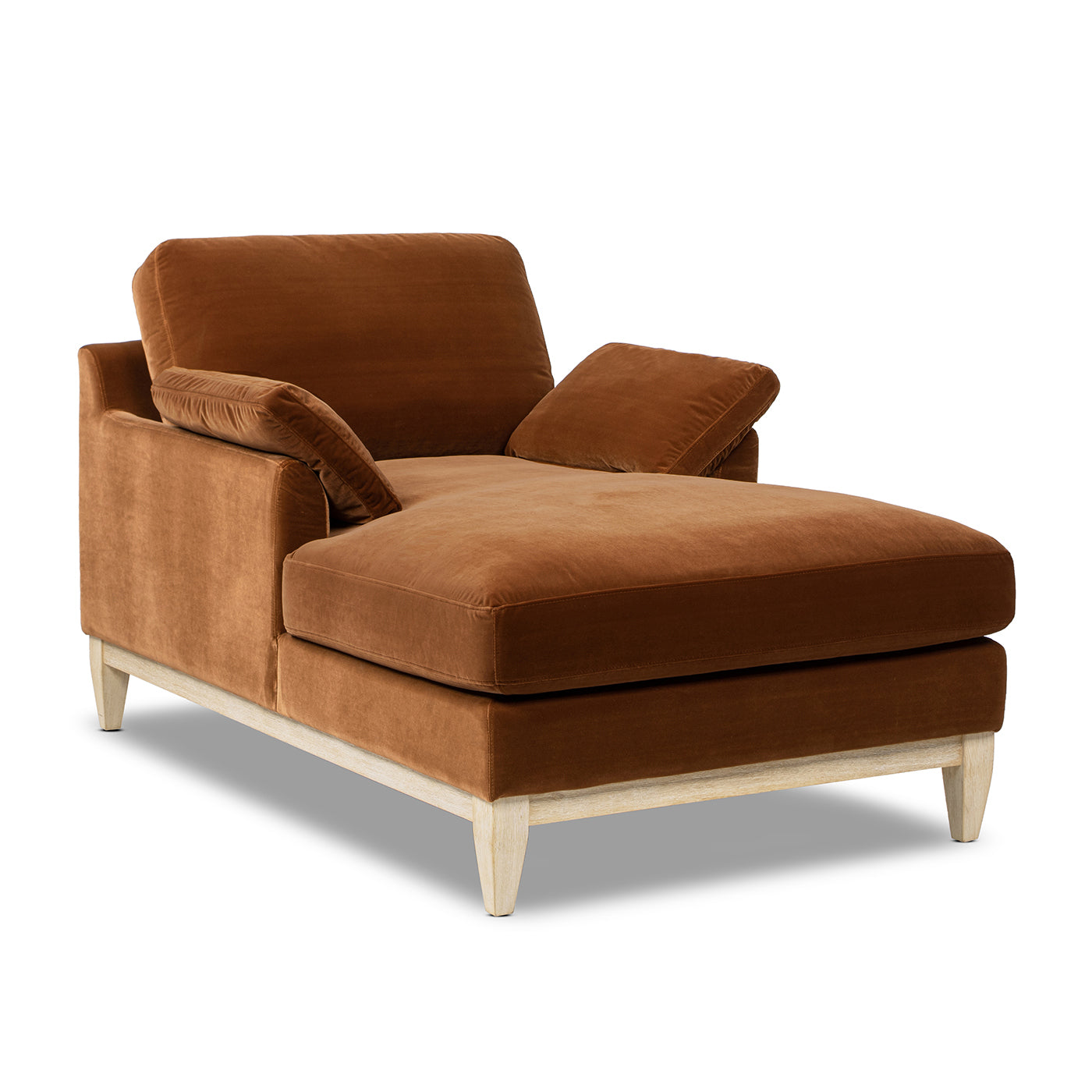 Pasadena Modern Farmhouse Chaise Lounge Chair - Orange - detail view 7