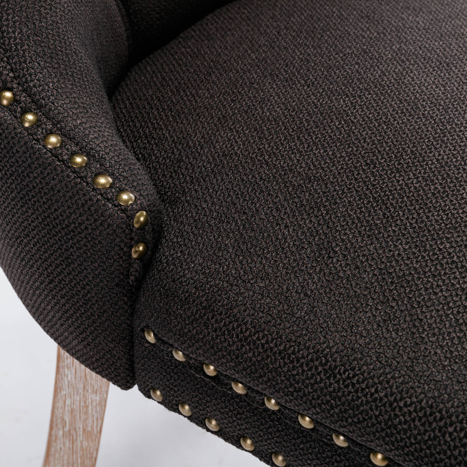 Niki Modern Velvet Side Chair with Nailhead Trim Set of 2 Black