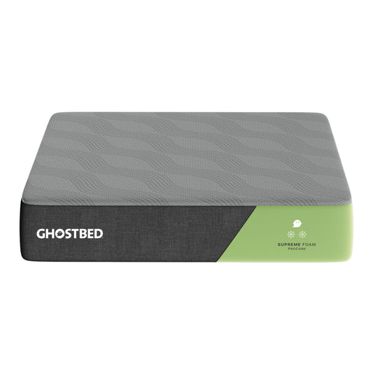 GhostBed Supreme 12' King Foam Mattress in Grey with ProCore Technology and Cooling Cover