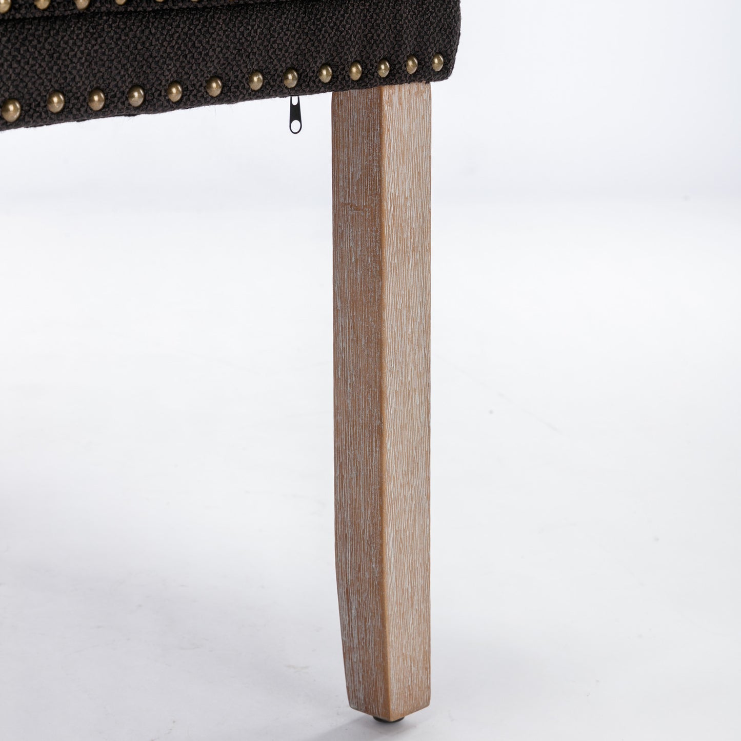 Niki Modern Velvet Side Chair with Nailhead Trim Set of 2 Black