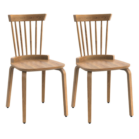Belwood Modern Windsor Dining Chair – Natural (Set of 2)