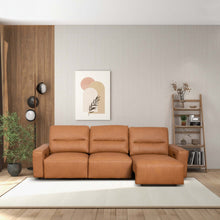 Grant Triple PWR Convertible Sofa - Cognac Leather - detail view 6