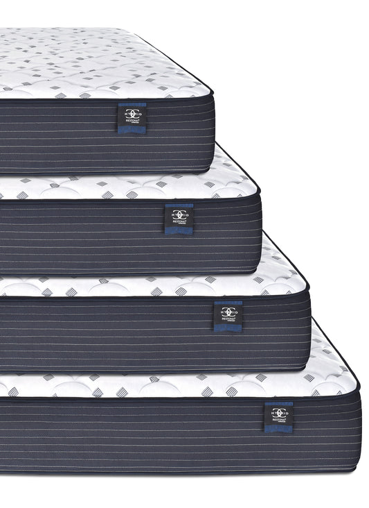 Restonic Comfortcare Hybrid Restonic Direct Plush - White+blue - detail view 2