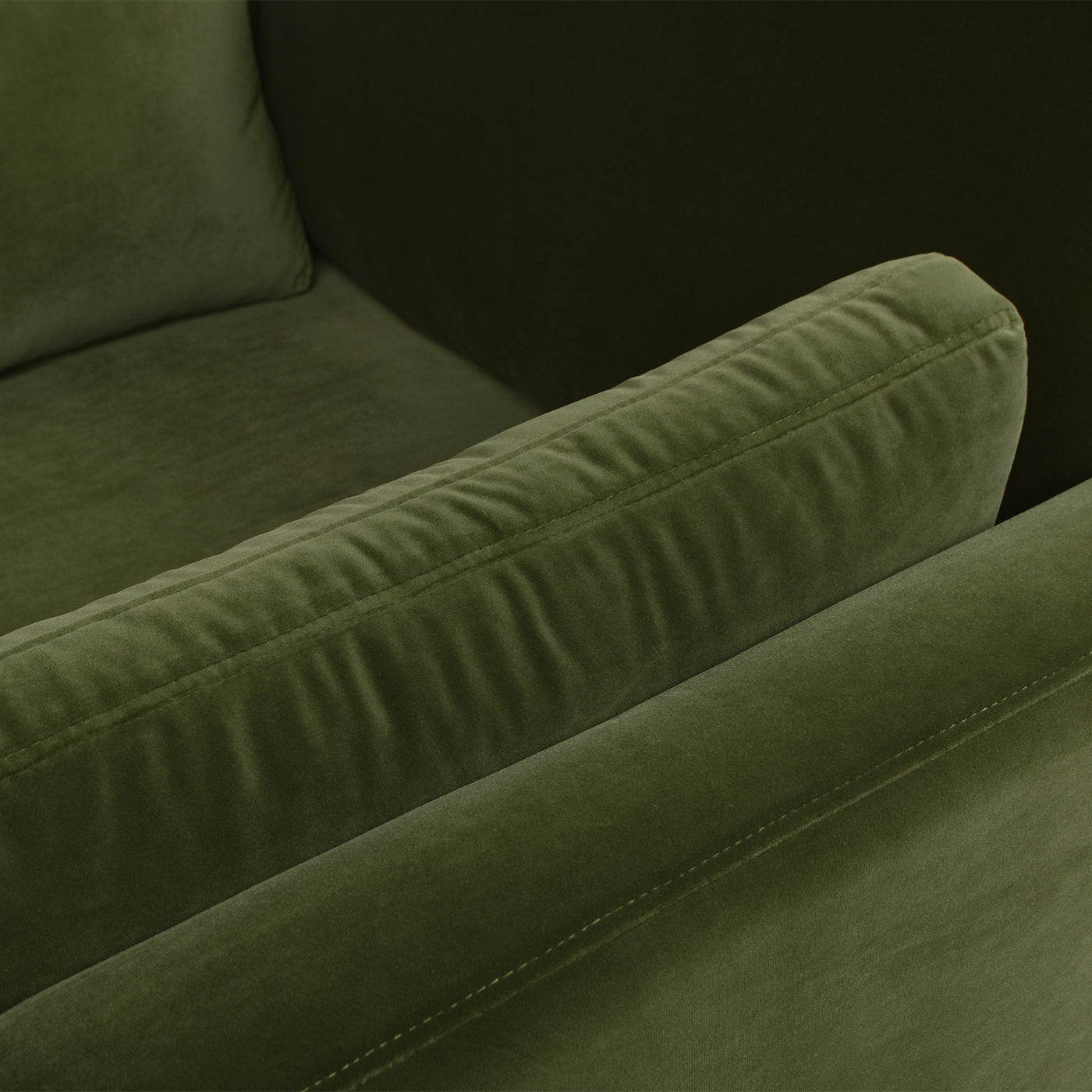 Knox 65' Modern Farmhouse Chaise Lounge Chair - Olive & Green - detail view 3