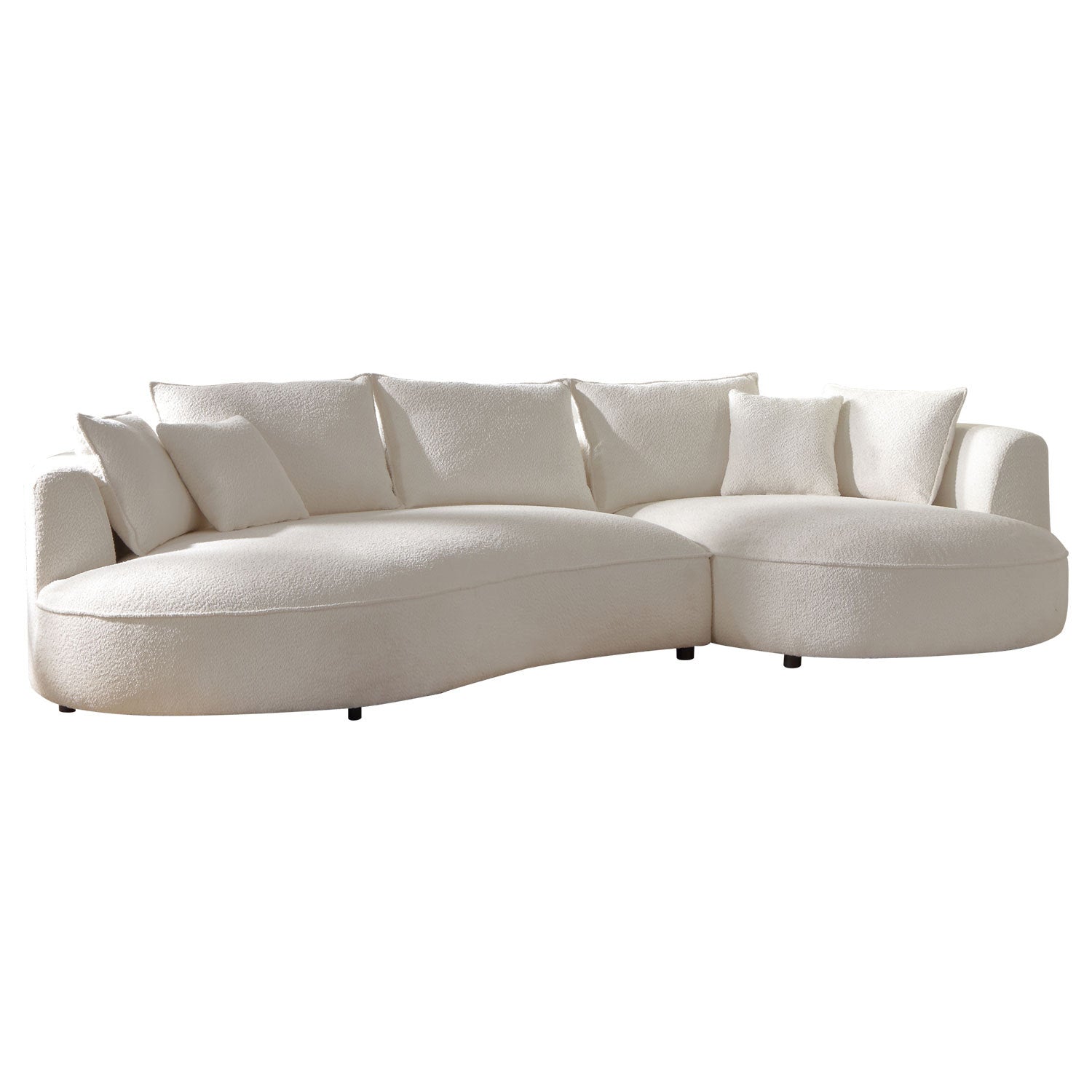 Curved Sectional with Ingenious Shape Beige(same Sku:w876s00301) - detail view 2