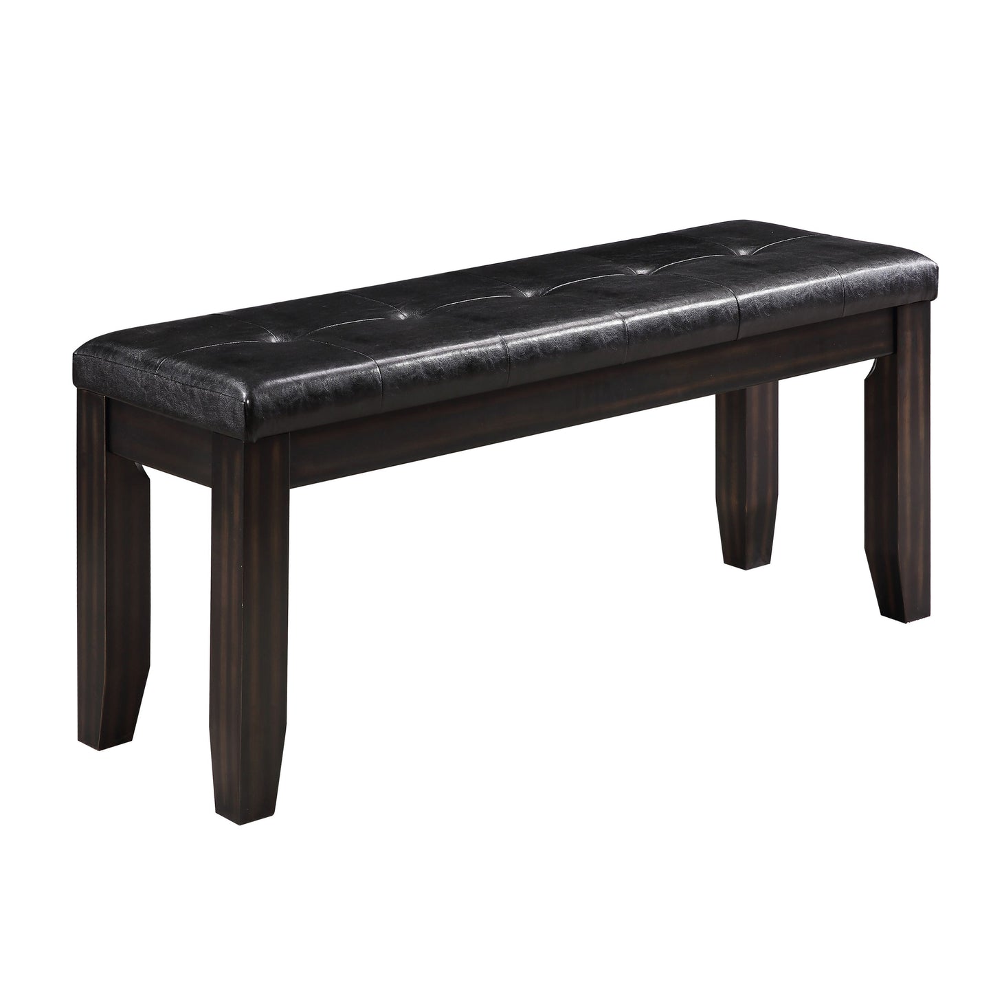 Wood Bench – Black+Brown