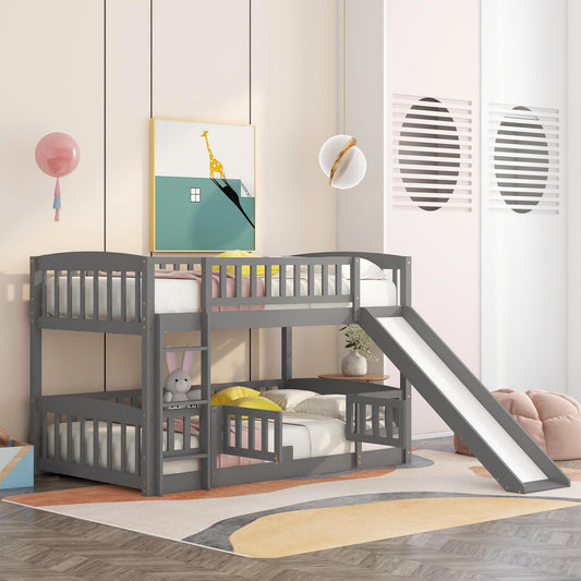Bunk Bed with Slide - Grey - primary color shot