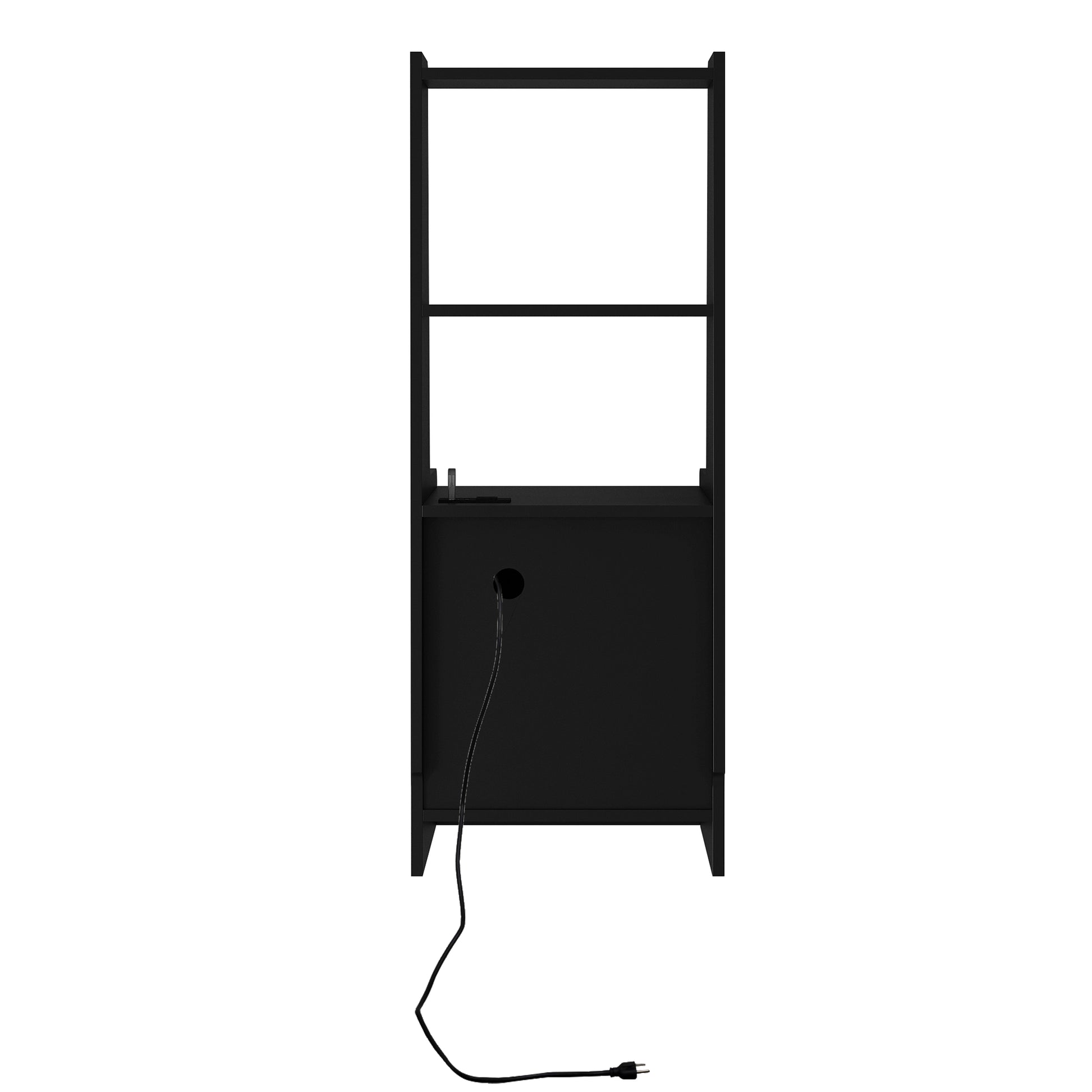 Nightstand with Charging Station - Black - detail view 6