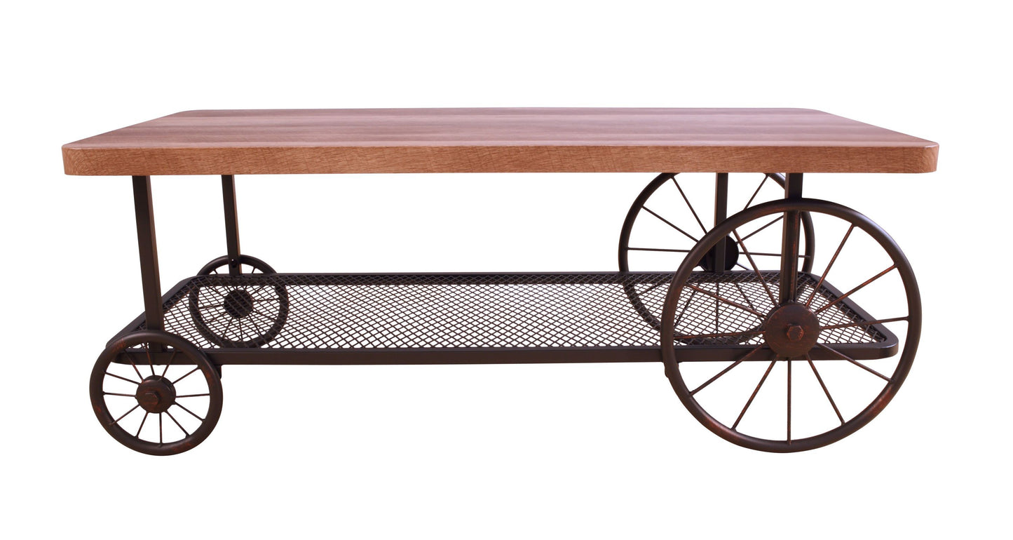 Francie Oak & Antique Gray Finish Coffee Table