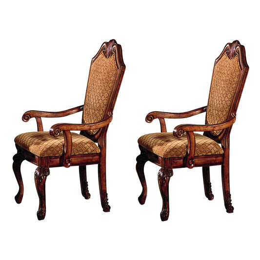 Upholstered Fabric Side Chairs – Cherry (Set of 2)