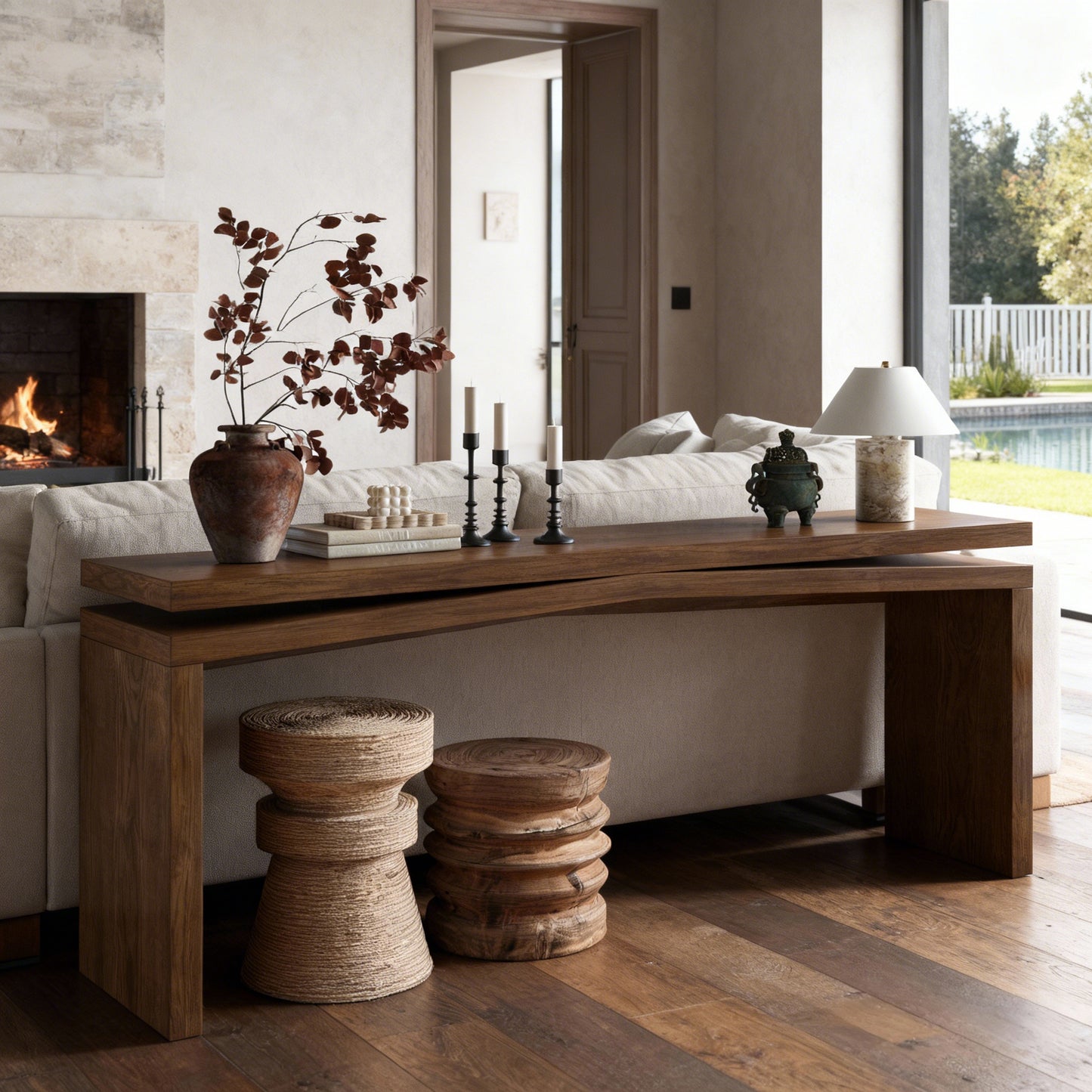 Rustic Farmhouse Console Table