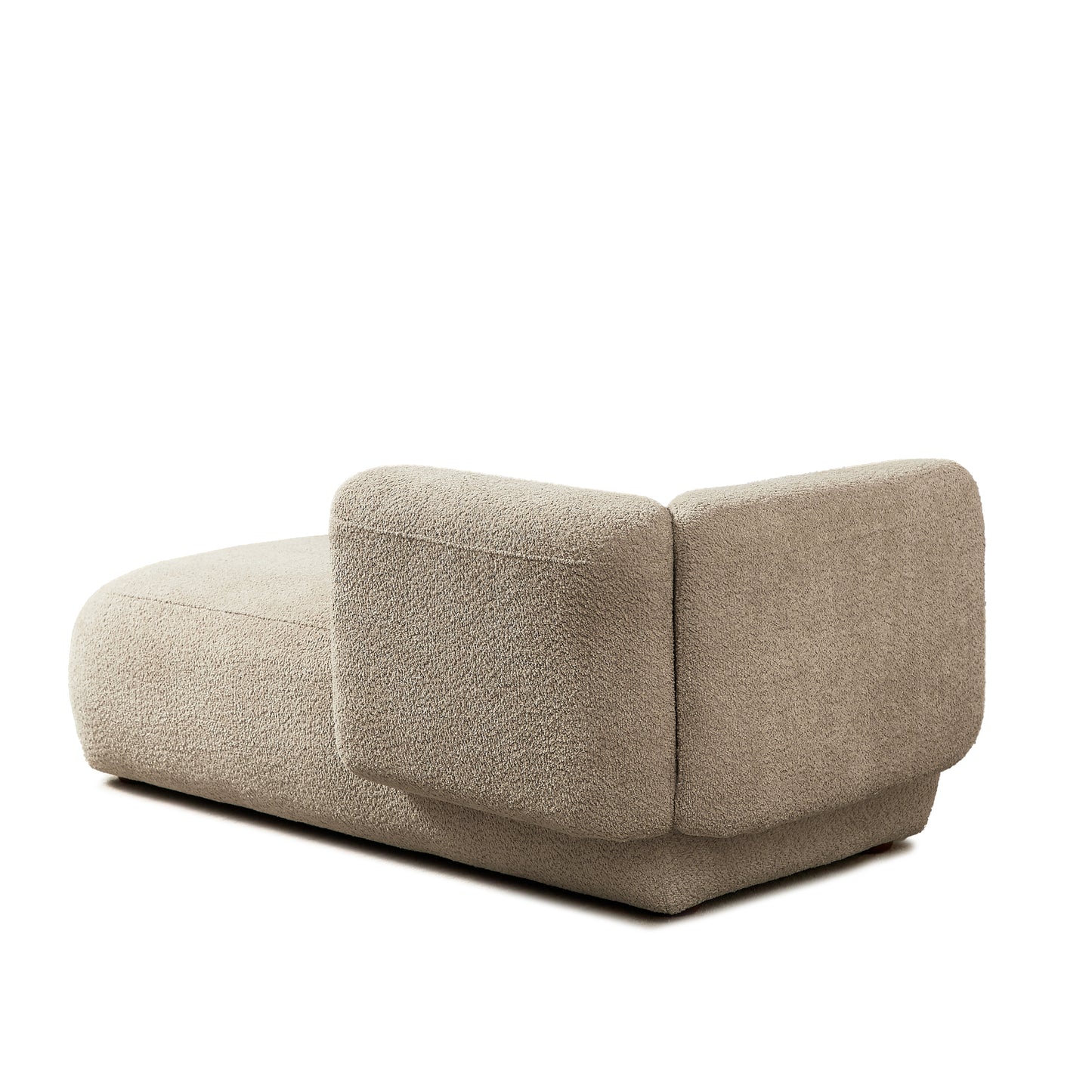 Upholstered Chaise Lounge - Camel - detail view 3