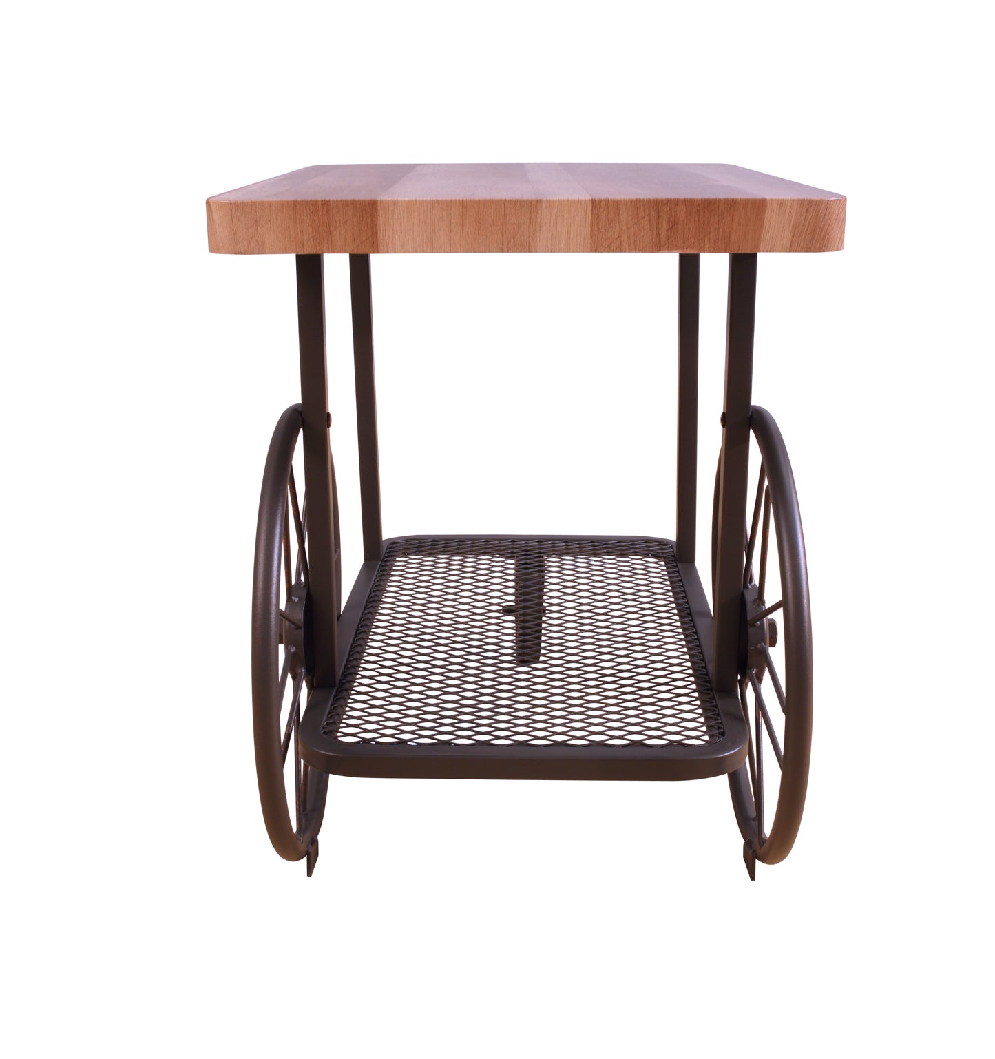 Francie Oak & Antique Gray Finish End Table