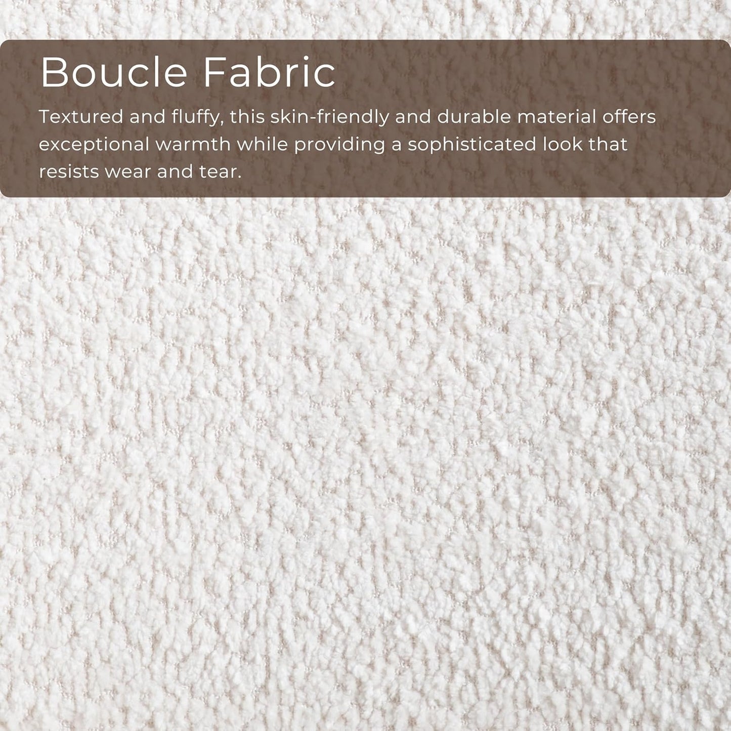 Belp Mid-Century Modern Wingback Accent Chair - Bouclé & Walnut