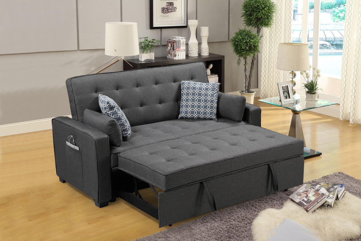 Cody 70" Modern Gray Upholstered Sleeper Sofa