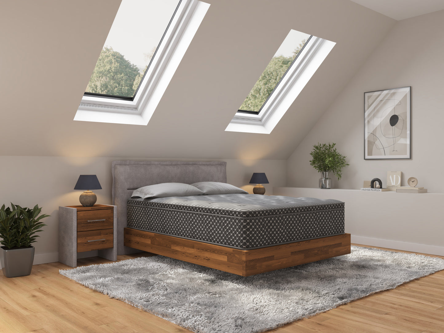 13' Quilted Eurotop Hybrid Twin XL Mattress, Plush