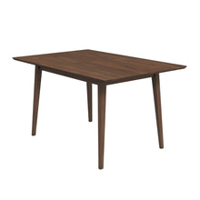 Levi Modern Style Solid Wood Rectangular Dining Kitchen Table Brown Finish - detail view 4