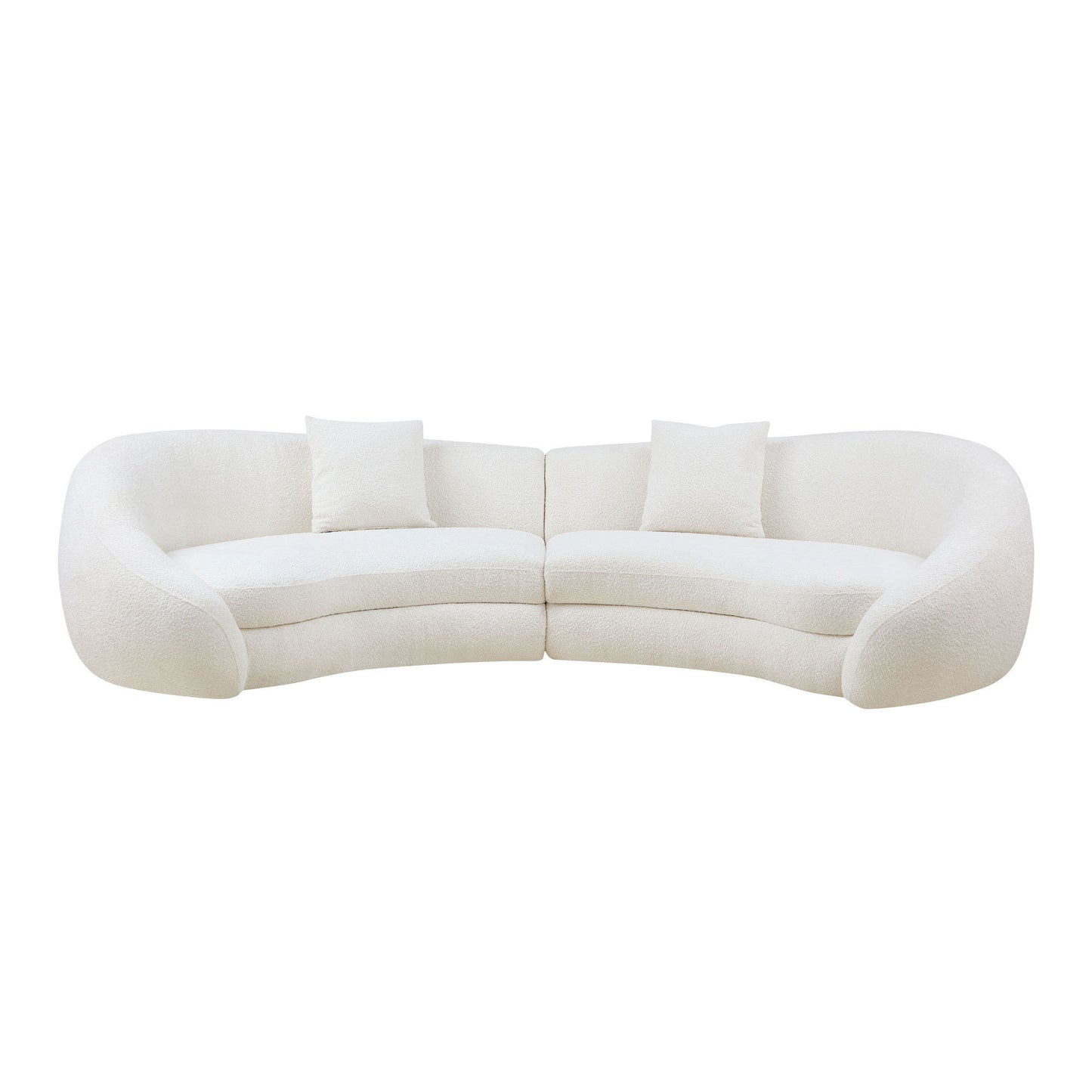 Avalon Curved Sofa – White