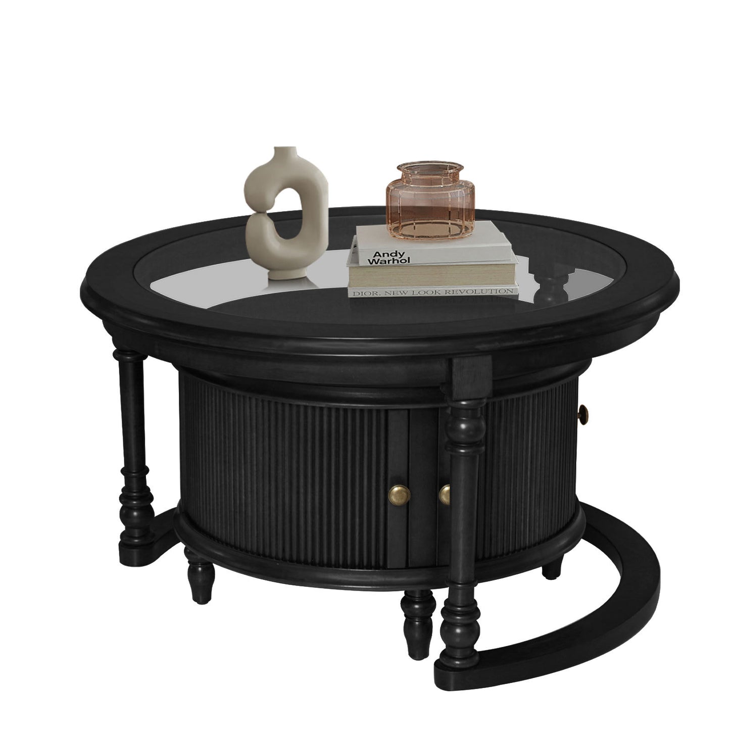 Black Nesting Tables with Black Legs - detail view 7