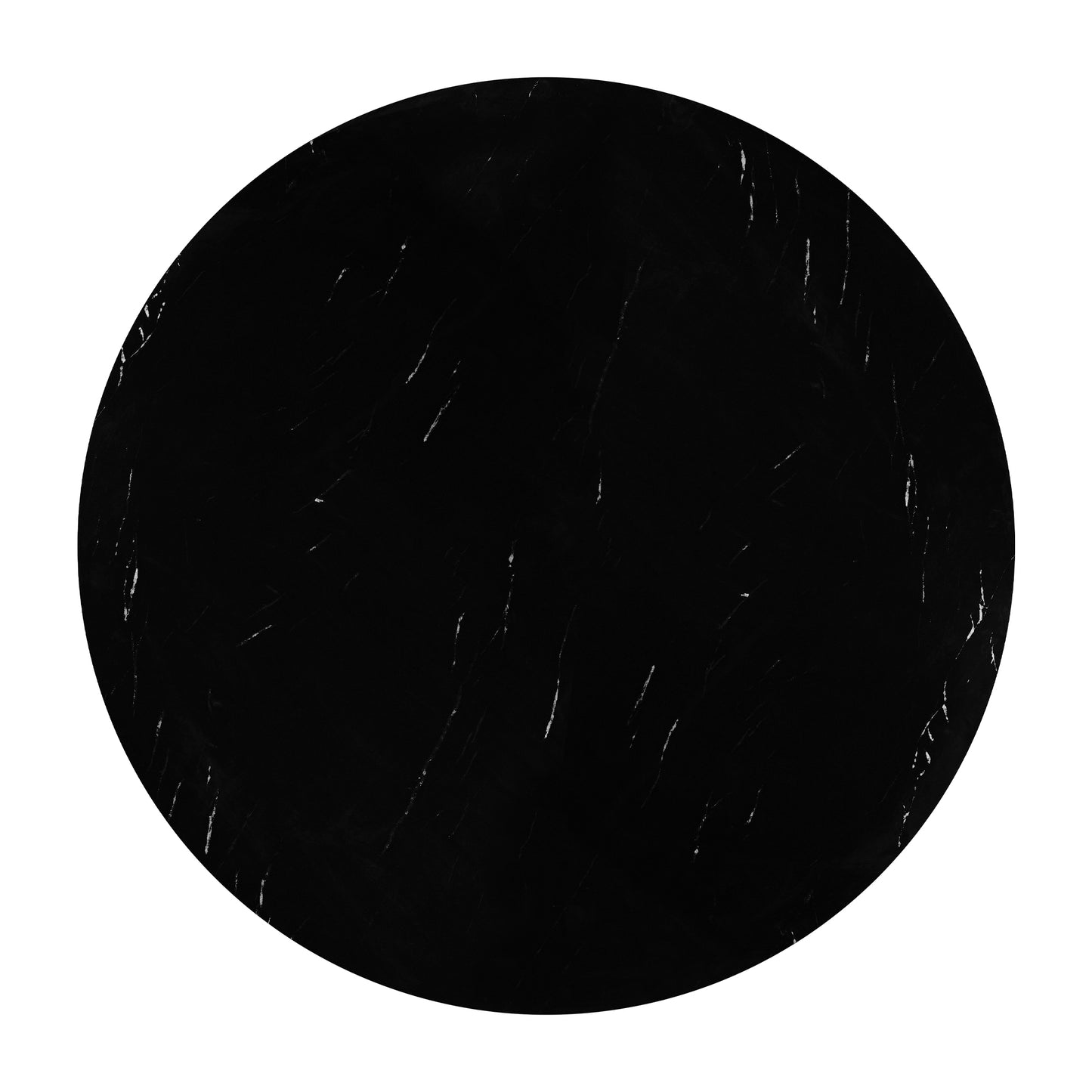 5-Piece Round Dining Table Set - Beige+black - detail view 8