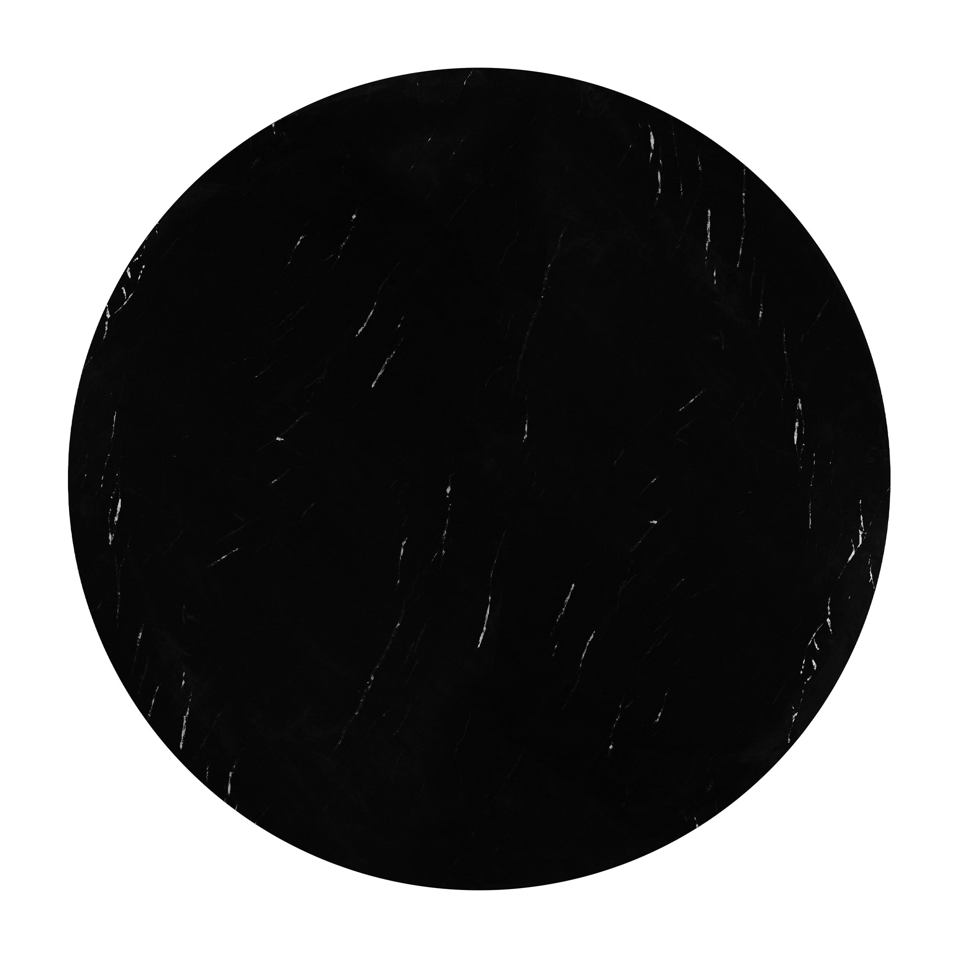 5-Piece Round Dining Table Set - Beige+black - detail view 8