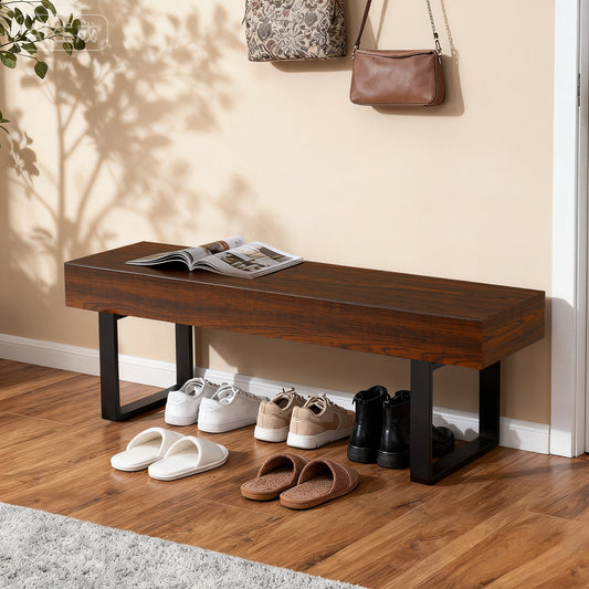 59' Wood Bench - Espresso - primary color shot