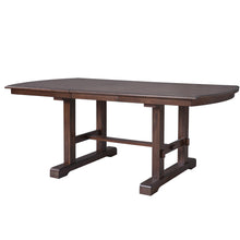 59'-77' Extendable Dining Table, Farmhouse Wooden Kitchen Table with Removable Leaf, Large Expanding Table for 4-8 (cherry) - detail view 6