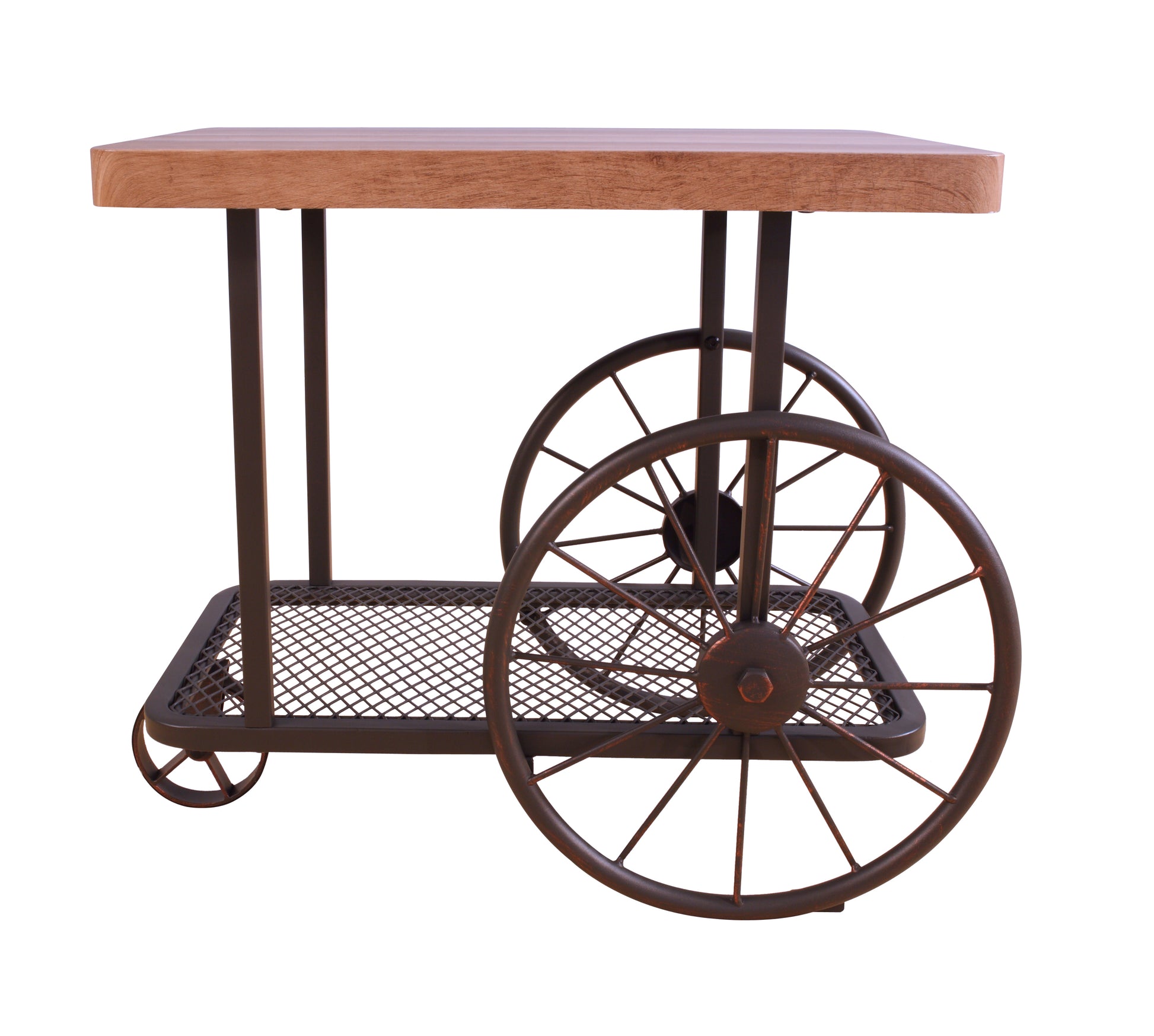 Francie Oak & Antique Gray Finish End Table