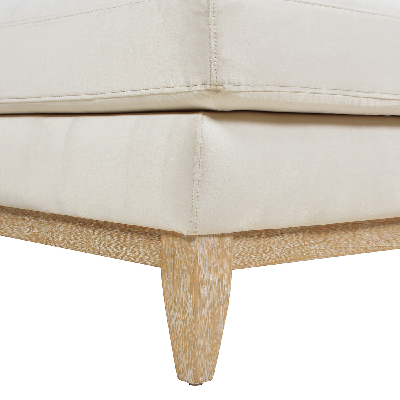 Knox 65' Modern Farmhouse Chaise Lounge Chair - Beige - detail view 5