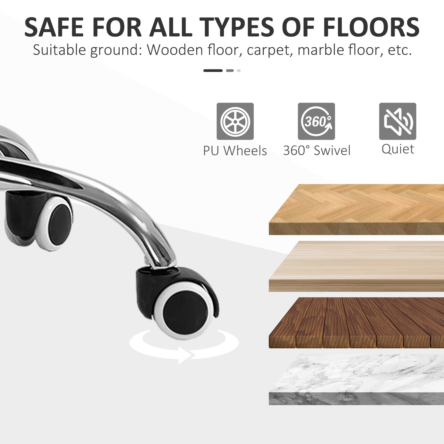 Kehlani Teddy Fleece Upholstered Armless Office Chair, Gray