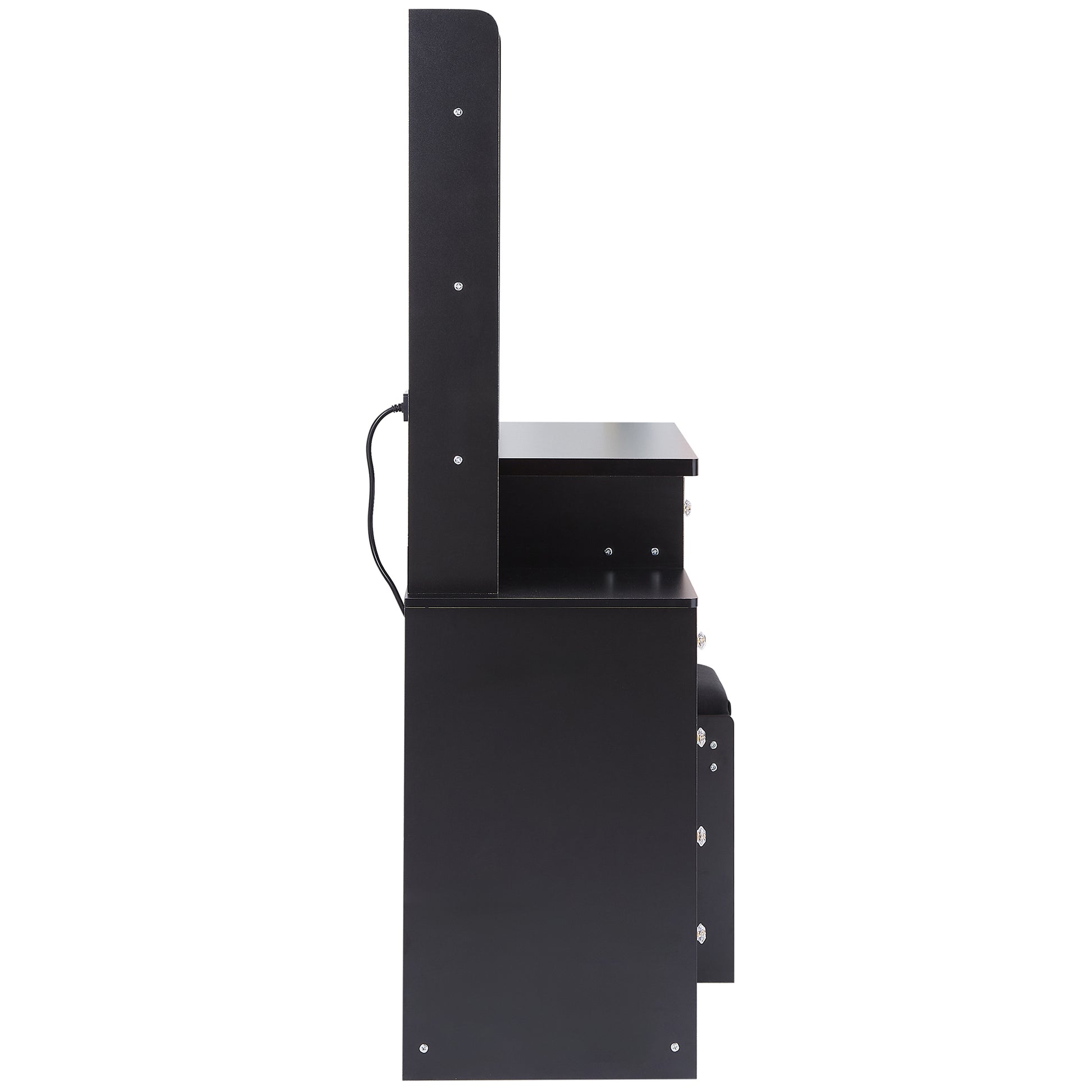 Charlene 41' Large Size Left Bedside Cabinet Vanity Table Set