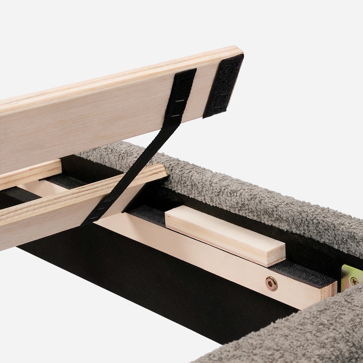 Rina Dove Tufted Upholstered Platform Bed - Tungsten Gray - Queen