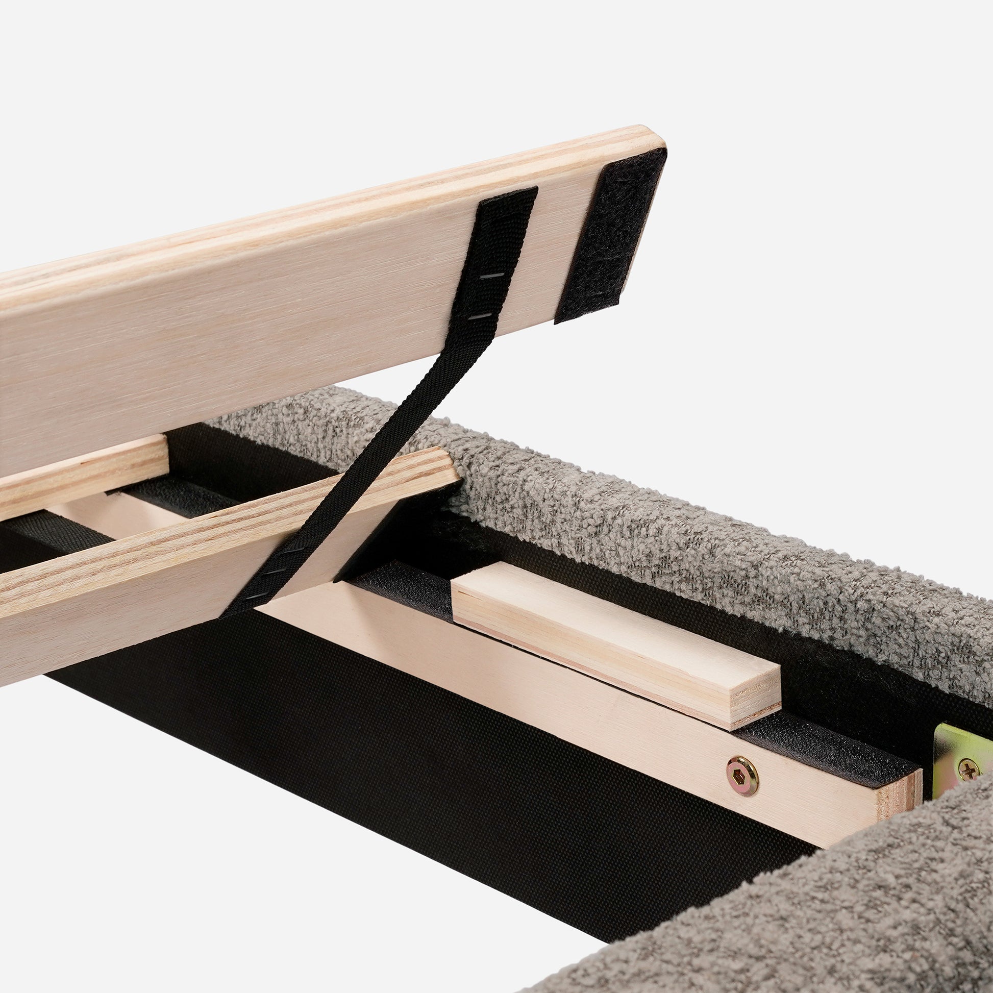 Rina Dove Tufted Upholstered Platform Bed - Tungsten Gray - Queen